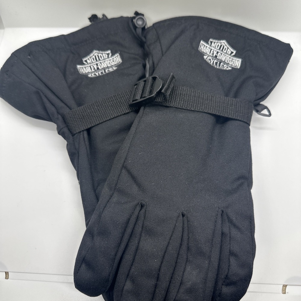 Harley Davidson Dry Tech Adjustable Riding Gloves Size Mens Medium